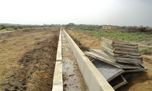 Drainage Channel Under Construction