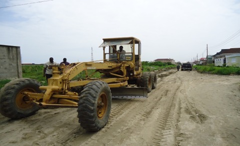 Road Grading in Progress